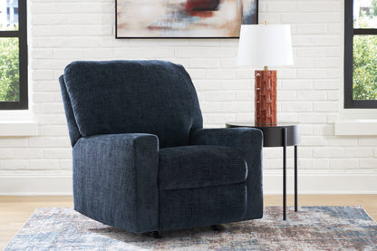 Bradenton Furniture Outlet - Ashley Furniture - Aviemore Living Room - Rocker Recliner / Ink - 2430325