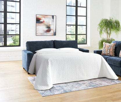 Bradenton Furniture Outlet - Ashley Furniture - Aviemore Living Room - Queen Sofa Sleeper / Ink - 2430339