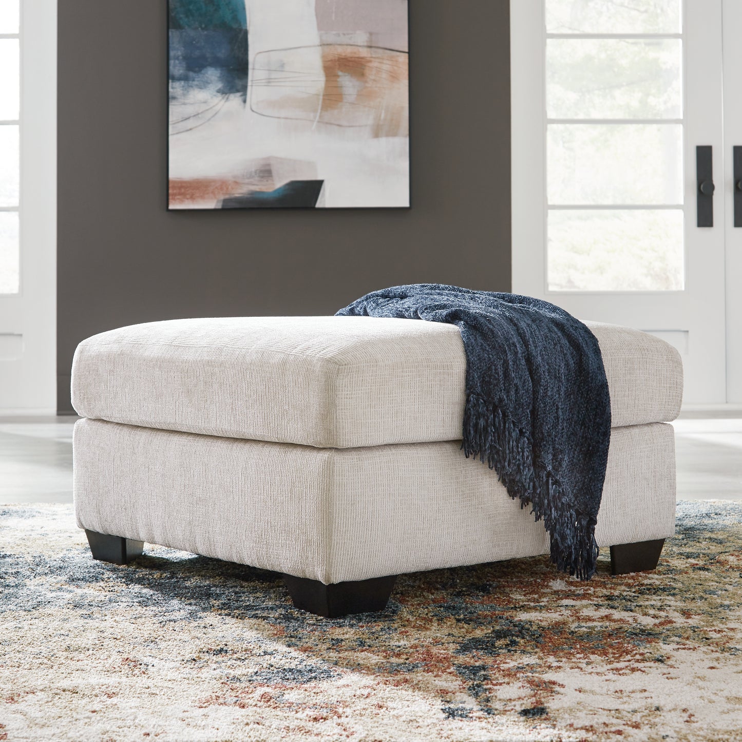 Bradenton Furniture Outlet - Ashley Furniture - Aviemore Living Room - Oversized Accent Ottoman / Stone - 2430508
