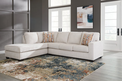 Bradenton Furniture Outlet - Ashley Furniture - Aviemore Sectional - RAF 2-Piece Sectional with Chaise / Stone - 24305S1