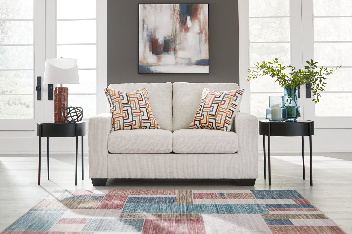 Bradenton Furniture Outlet - Ashley Furniture - Aviemore Living Room - Loveseat / Stone - 2430535
