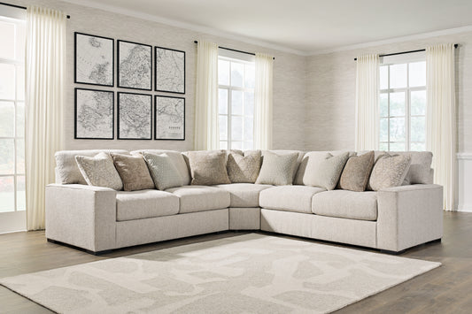 Bradenton Furniture Outlet - Ashley Furniture - Ballyton Sectional - RAF 5-Piece Sectional / Sand - 25102S3