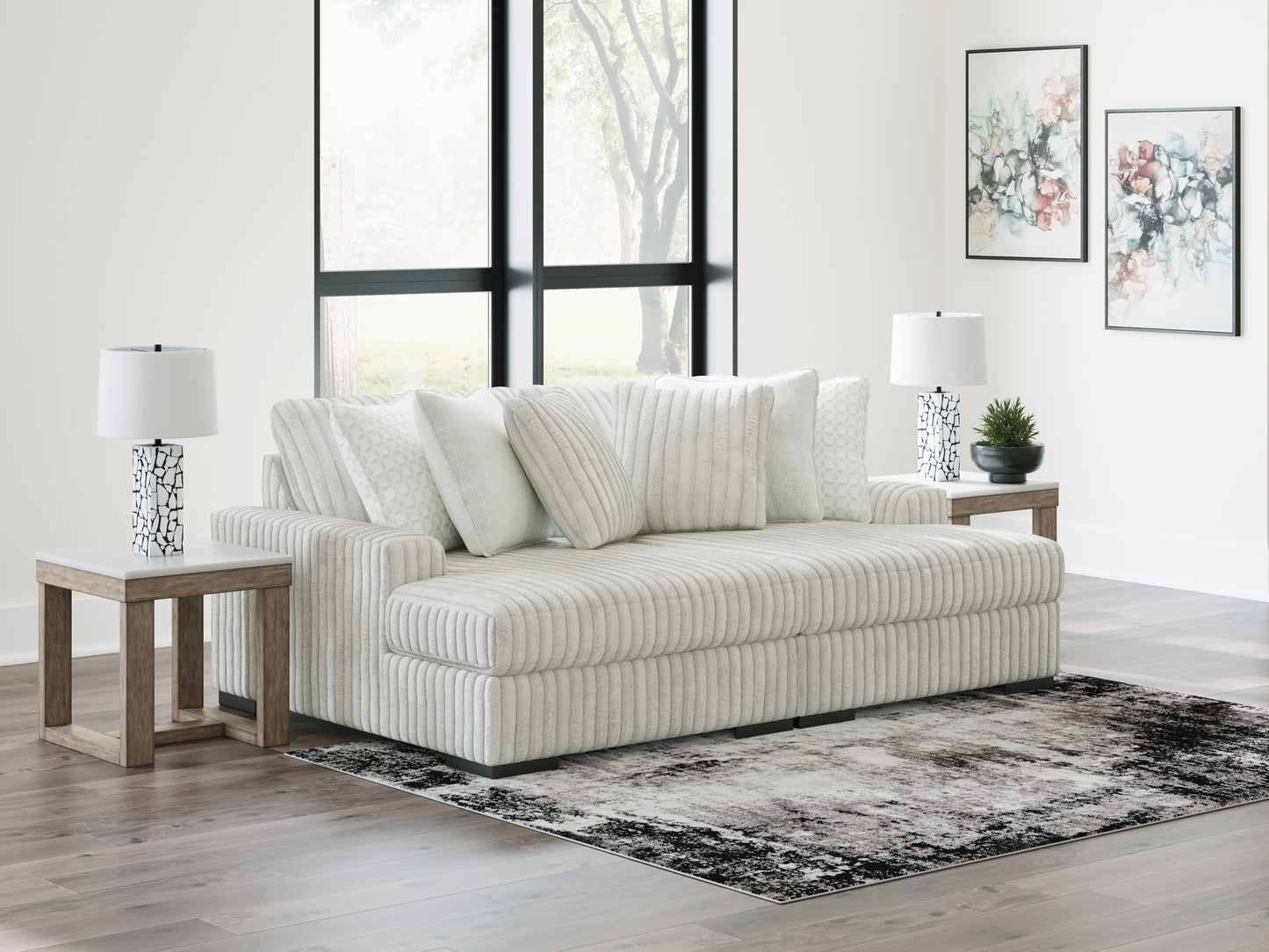 Bradenton Furniture Outlet - Ashley Furniture - Stupendous Sectional - RAF 2-Piece Sectional with Chaise / Alloy - 25903S6