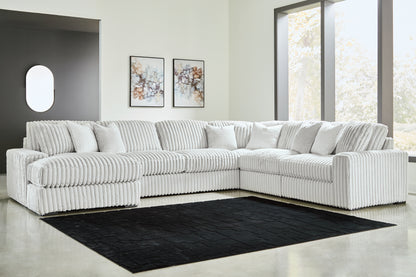 Bradenton Furniture Outlet - Ashley Furniture - Stupendous Sectional - RAF 6-Piece Sectional with Chaise / Alloy - 25903S21