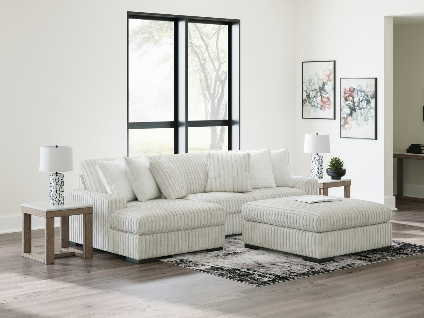 Bradenton Furniture Outlet - Ashley Furniture - Stupendous Sectional - LAF 2-Piece Sectional with Chaise / Alloy - 25903S7