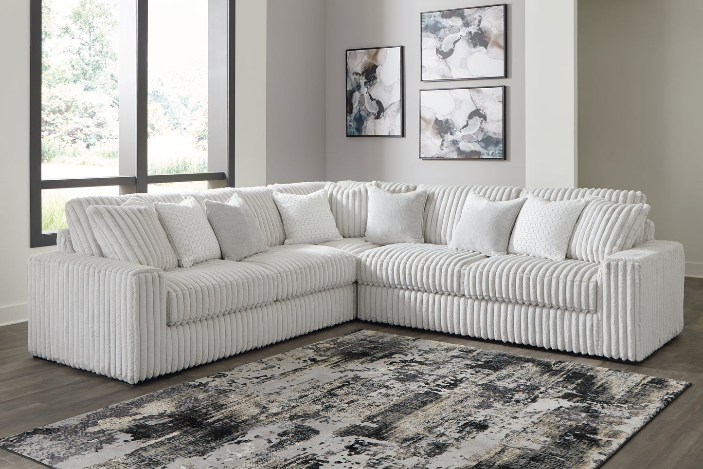 Bradenton Furniture Outlet - Ashley Furniture - Stupendous Sectional - LAF 2-Piece Sectional with Chaise / Alloy - 25903S7