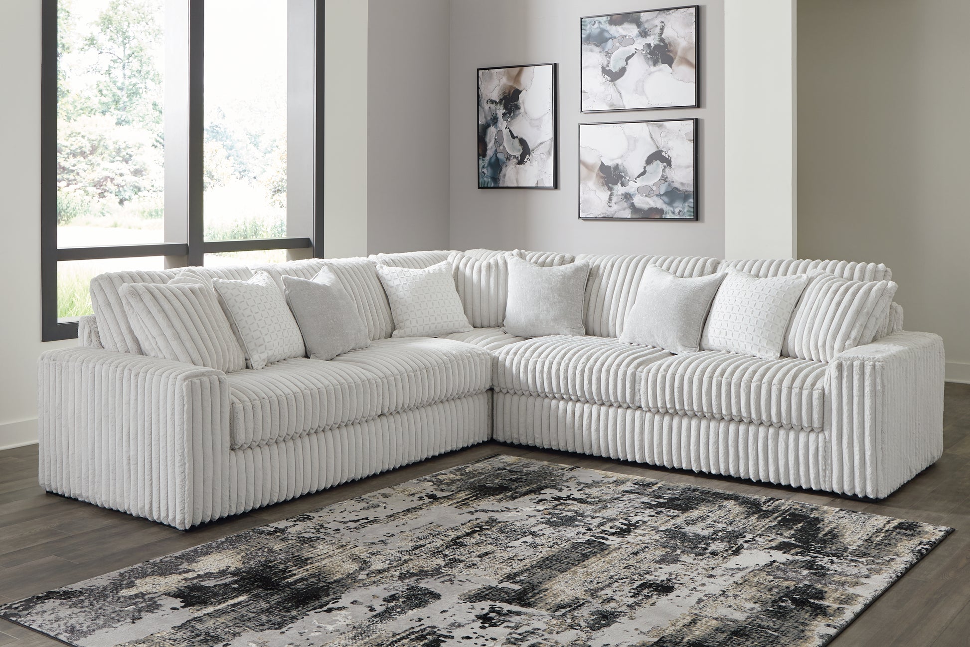 Bradenton Furniture Outlet - Ashley Furniture - Stupendous Sectional - LAF 2-Piece Sectional with Chaise / Alloy - 25903S7