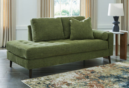 Bradenton Furniture Outlet - Ashley Furniture - Bixler Living Room - RAF Corner Chaise / Olive - 2610717