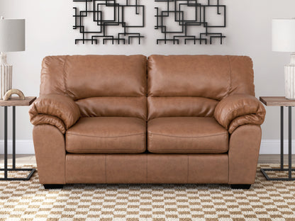 Bradenton Furniture Outlet - Ashley Furniture - WillowBend Living Room - Loveseat / Caramel - PC2770435