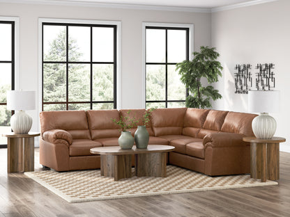 Bradenton Furniture Outlet - Ashley Furniture - WillowBend Sectional - RAF 3-Piece Sectional / Caramel - PC27704S3