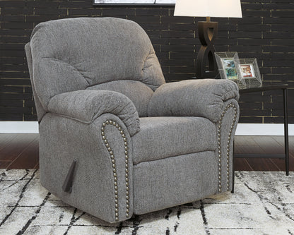 Bradenton Furniture Outlet - Ashley Furniture - Allmaxx Living Room - Rocker Recliner / Pewter - 2810525