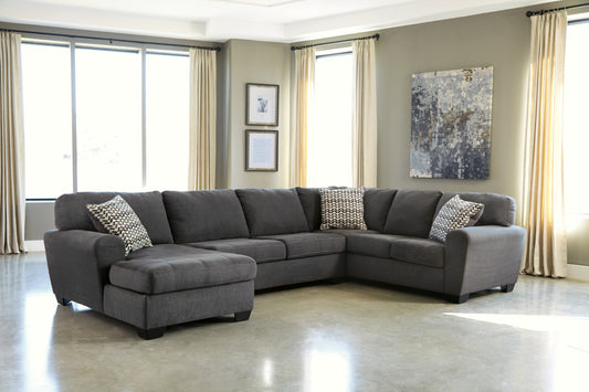 Bradenton Furniture Outlet - Ashley Furniture - Ambee Sectional - RAF 3-Piece Sectional with Chaise / Slate - 28620S1