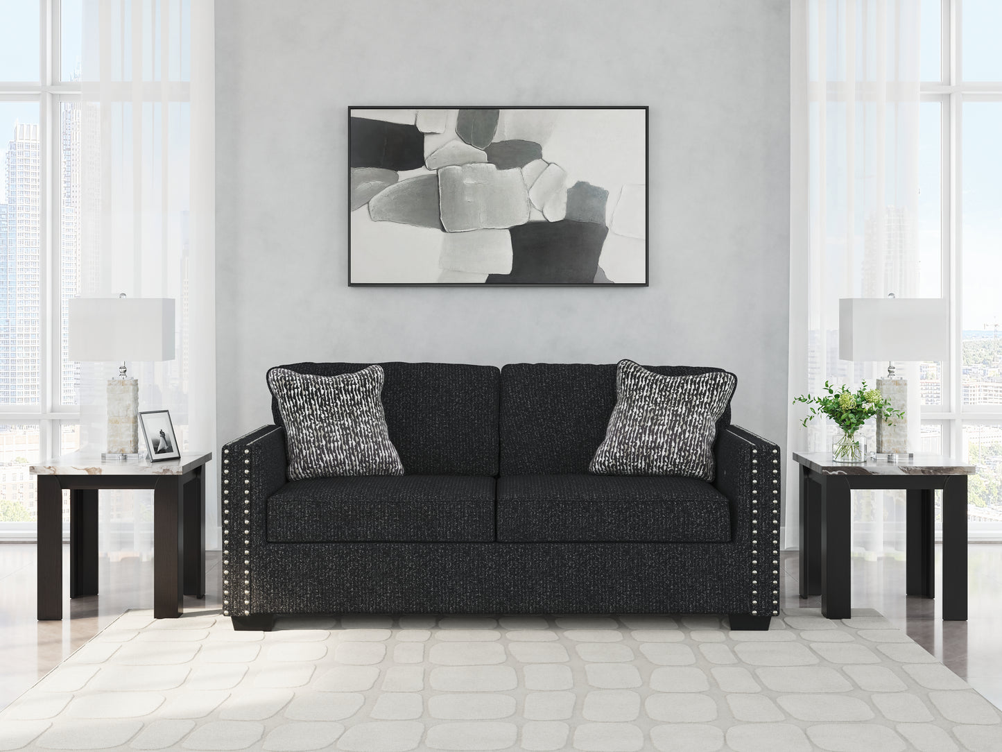 Bradenton Furniture Outlet - Ashley Furniture - Jasmine Peaks Living Room - Sofa / Coal - 2890438