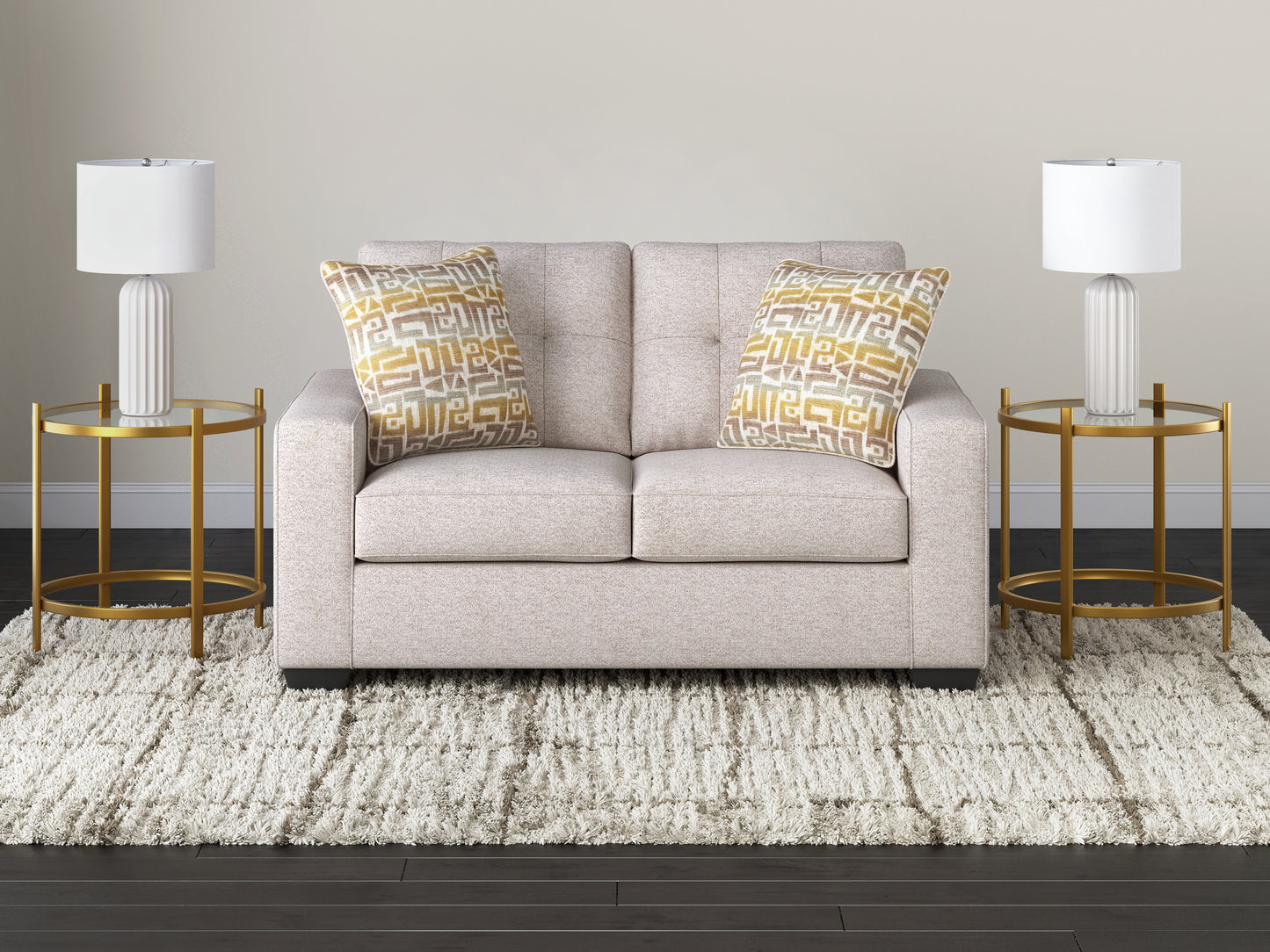 Bradenton Furniture Outlet - Ashley Furniture - Larimer Living Room - Loveseat / Stone - PC2920335