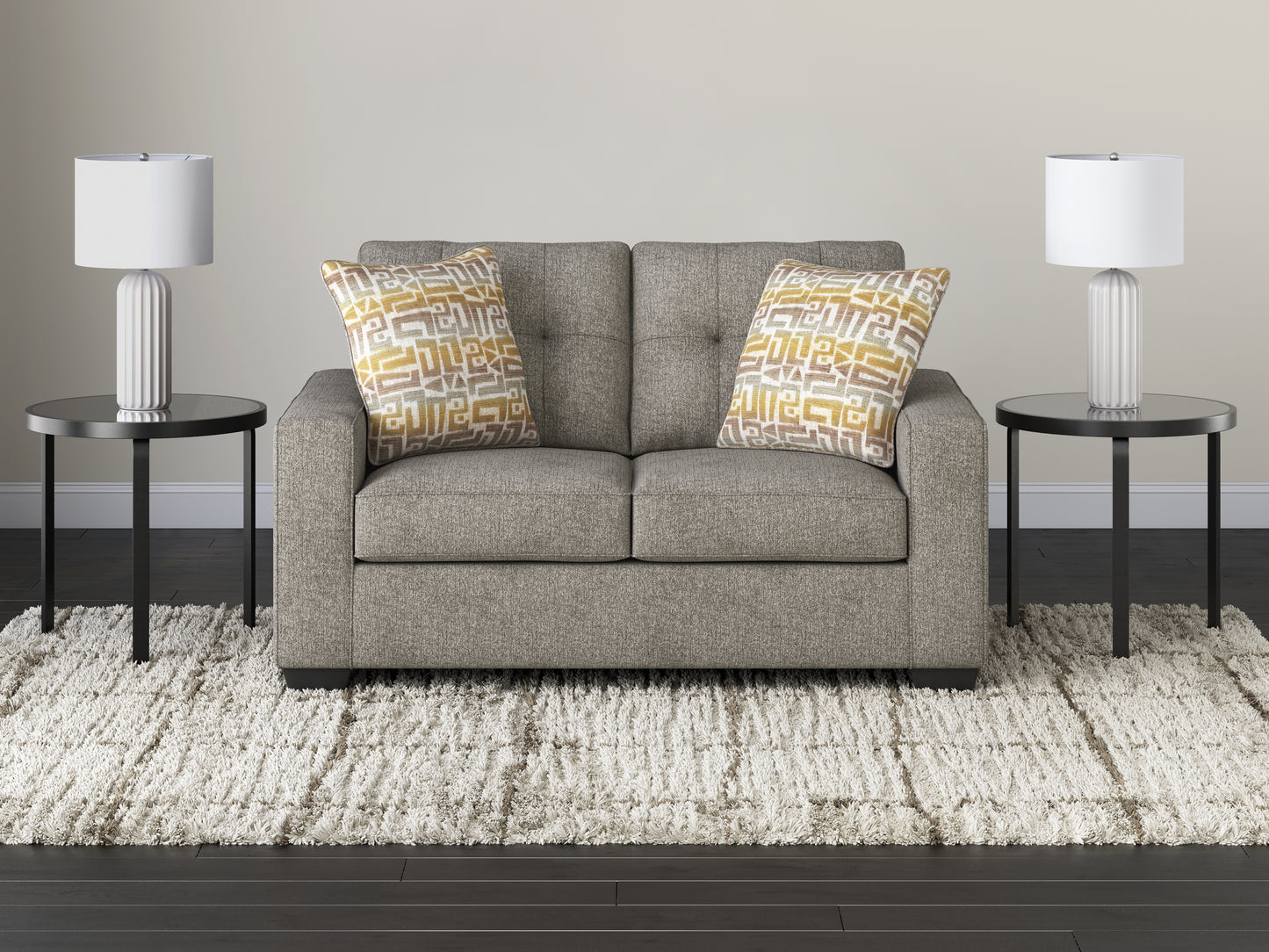 Bradenton Furniture Outlet - Ashley Furniture - Larimer Living Room - Loveseat / Iron - PC2920435