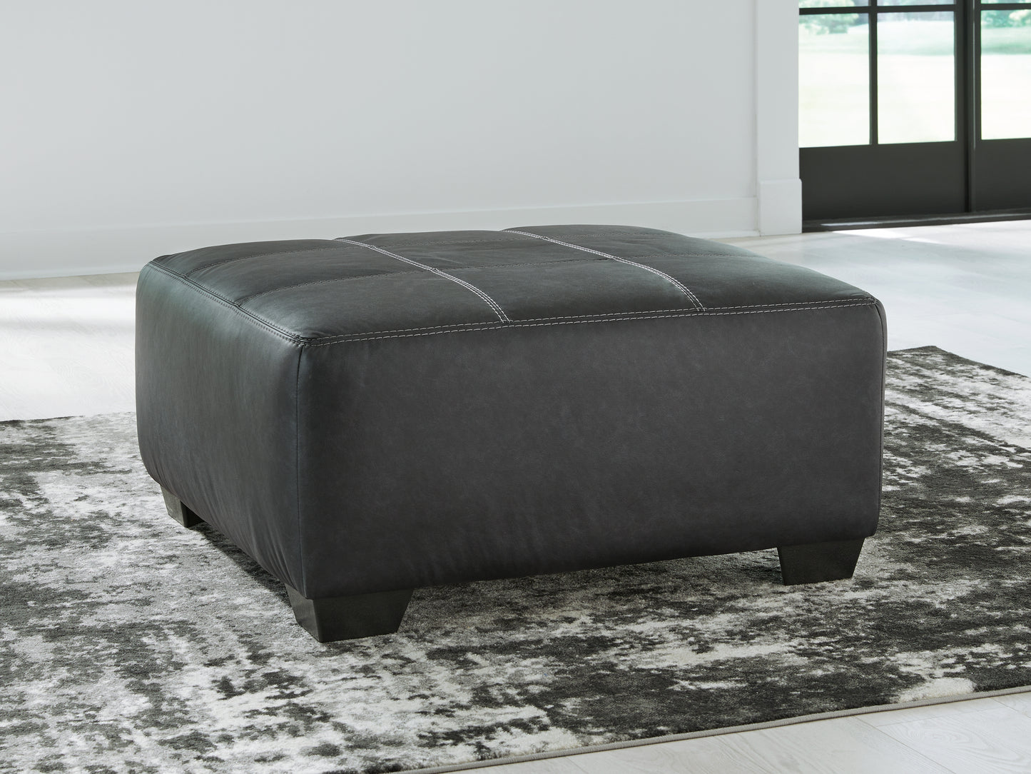 Bradenton Furniture Outlet - Ashley Furniture - Brixley Pier Living Room - Oversized Accent Ottoman / Graphite - 2990608
