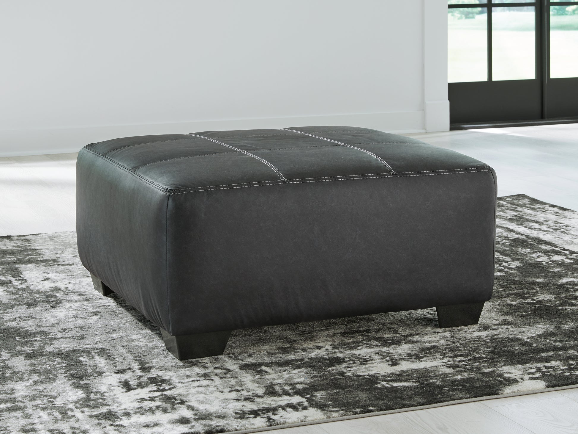 Bradenton Furniture Outlet - Ashley Furniture - Brixley Pier Living Room - Oversized Accent Ottoman / Graphite - 2990608