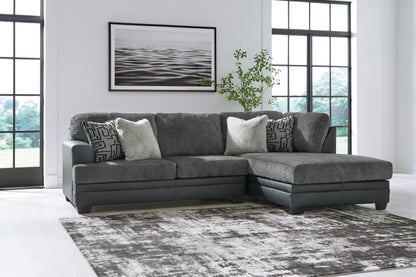 Bradenton Furniture Outlet - Ashley Furniture - Brixley Pier Sectional - LAF 2-Piece Sectional with Chaise / Graphite - 29906S2