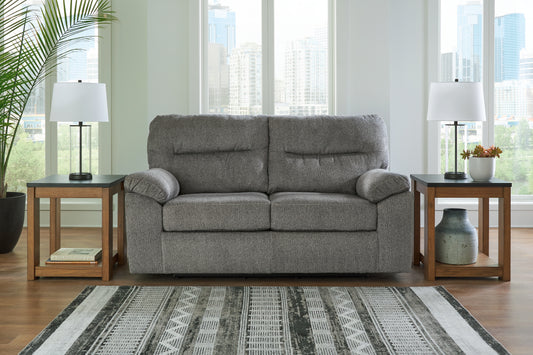 Bradenton Furniture Outlet - Ashley Furniture - Bindura Living Room - Glider Loveseat / Mineral - 3030578