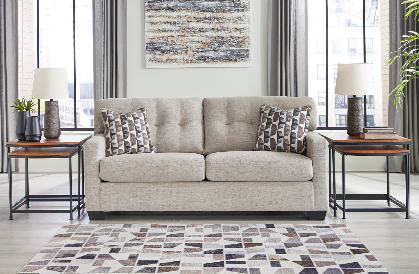 Bradenton Furniture Outlet - Ashley Furniture - Mahoney Living Room - Sofa / Pebble - 3100438