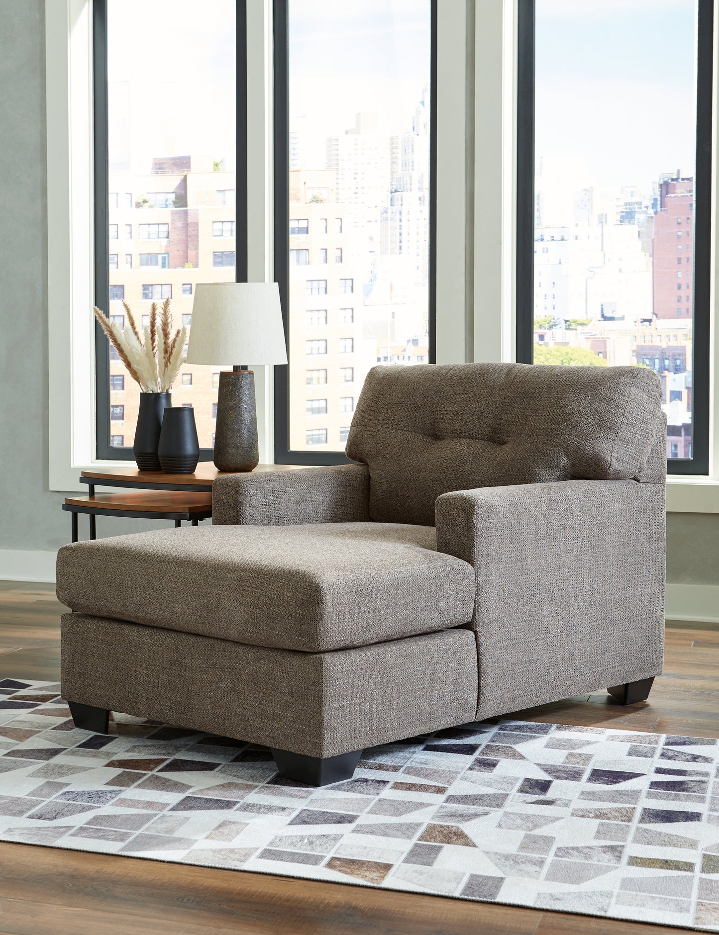 Bradenton Furniture Outlet - Ashley Furniture - Mahoney Living Room - Chaise / Chocolate - 3100515