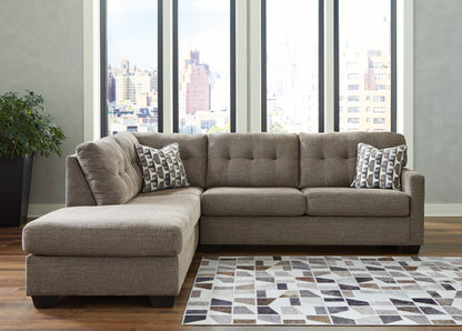 Bradenton Furniture Outlet - Ashley Furniture - Mahoney Sectional - RAF 2-Piece Sectional with Chaise / Chocolate - 31005S1