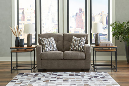 Bradenton Furniture Outlet - Ashley Furniture - Mahoney Living Room - Loveseat / Chocolate - 3100535