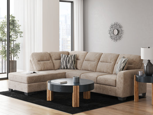 Bradenton Furniture Outlet - Ashley Furniture - Olten Sectional - RAF 2-Piece Sectional with Chaise / Graphite - 31305S1