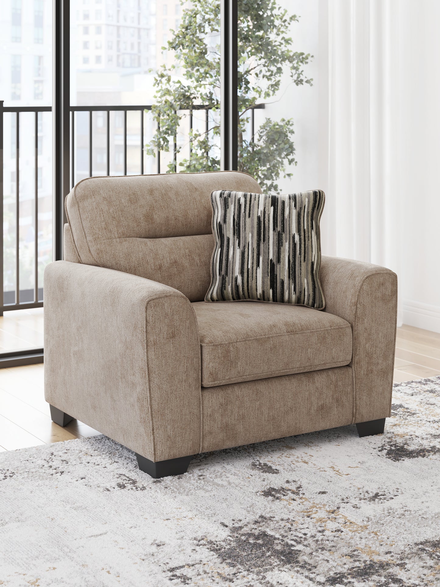 Bradenton Furniture Outlet - Ashley Furniture - Olten Living Room - Chair and a Half / Mocha - 3130423