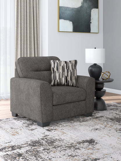 Bradenton Furniture Outlet - Ashley Furniture - Olten Living Room - Chair and a Half / Graphite - 3130523