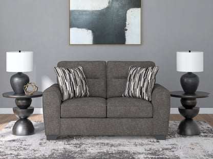 Bradenton Furniture Outlet - Ashley Furniture - Olten Living Room - Loveseat / Graphite - 3130535