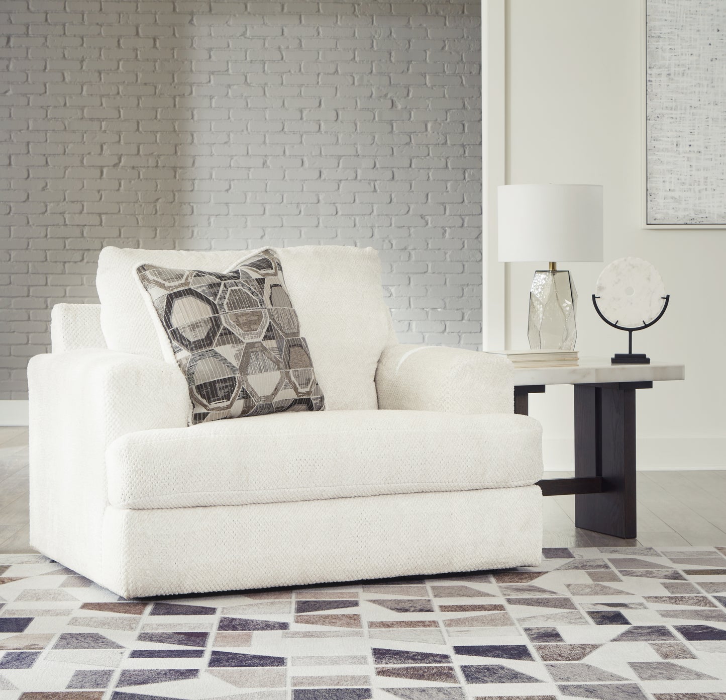 Bradenton Furniture Outlet - Ashley Furniture - Karinne Living Room - Chair and a Half / Linen - 3140323