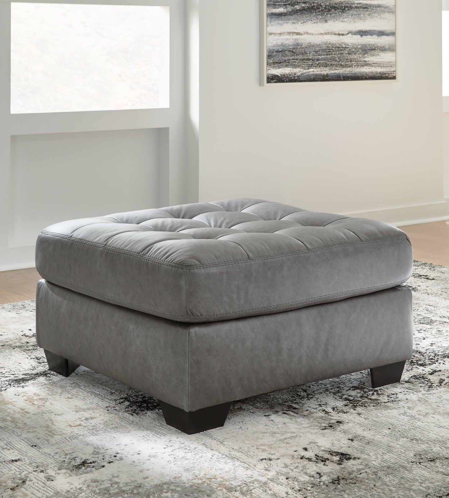 Bradenton Furniture Outlet - Ashley Furniture - Clairette Court Living Room - Oversized Accent Ottoman / Alloy - 3150308