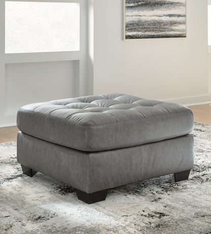 Bradenton Furniture Outlet - Ashley Furniture - Clairette Court Living Room - Oversized Accent Ottoman / Alloy - 3150308