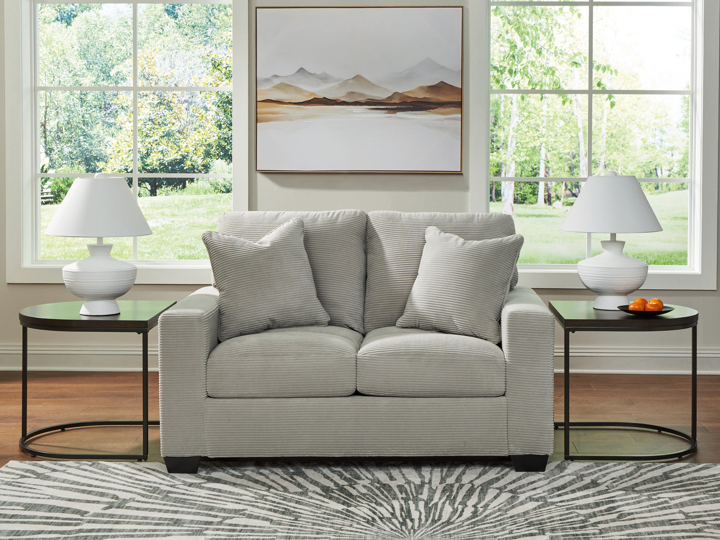 Bradenton Furniture Outlet - Ashley Furniture - Greenbriar Living Room - Loveseat / Smoke - PC3200535