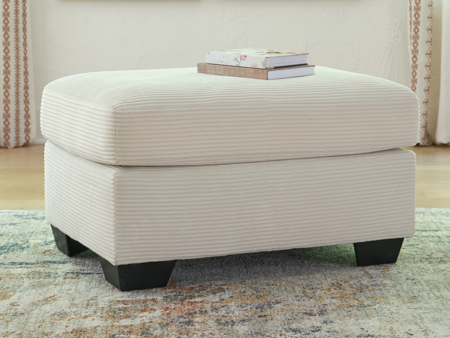 Bradenton Furniture Outlet - Ashley Furniture - Greenbriar Living Room - Ottoman / Ivory - PC3200614