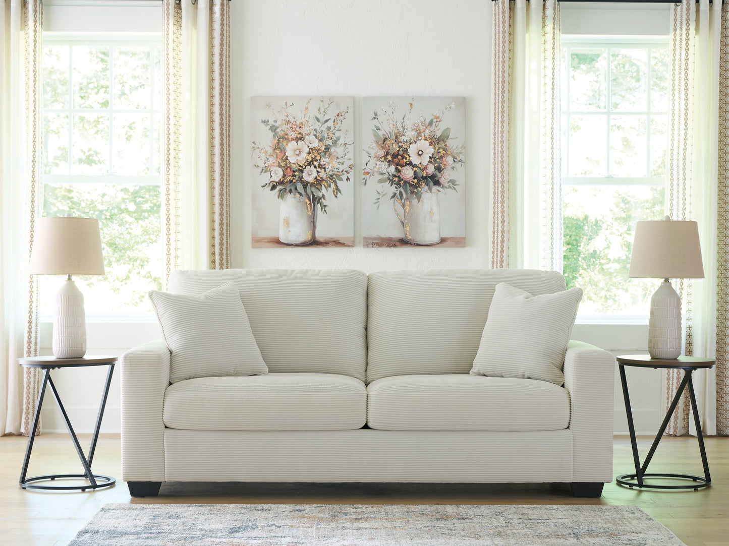 Bradenton Furniture Outlet - Ashley Furniture - Greenbriar Living Room - Sofa / Ivory - PC3200638