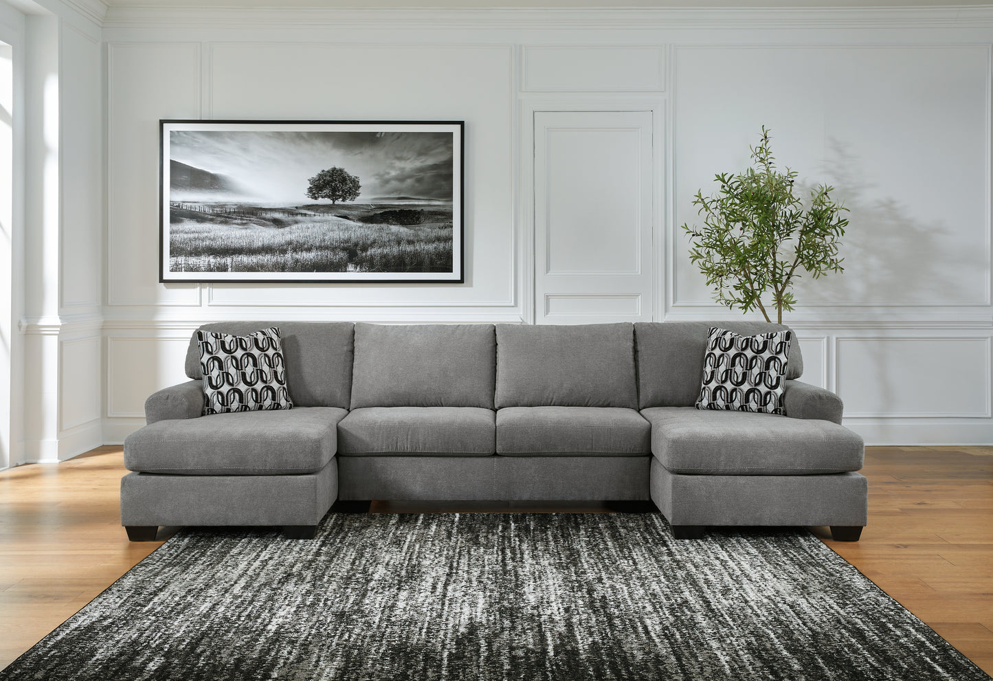 Bradenton Furniture Outlet - Ashley Furniture - Birkdale Court Sectional - RAF 3-Piece Sectional / Gray - 32402S3