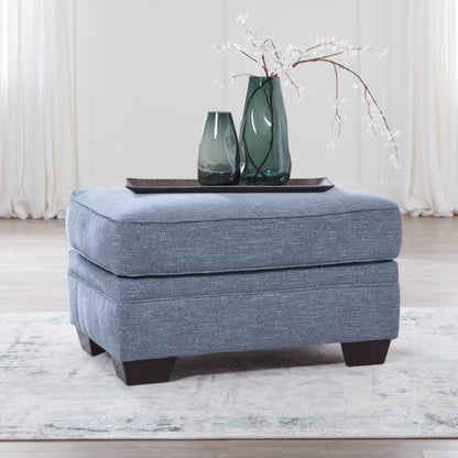 Bradenton Furniture Outlet - Ashley Furniture - Carissa Manor Living Room - Ottoman / Denim - 3260414