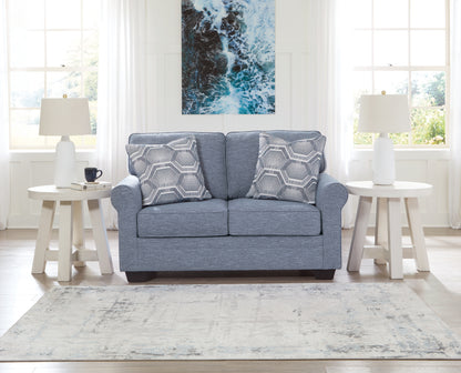 Bradenton Furniture Outlet - Ashley Furniture - Carissa Manor Living Room - Loveseat / Denim - 3260435