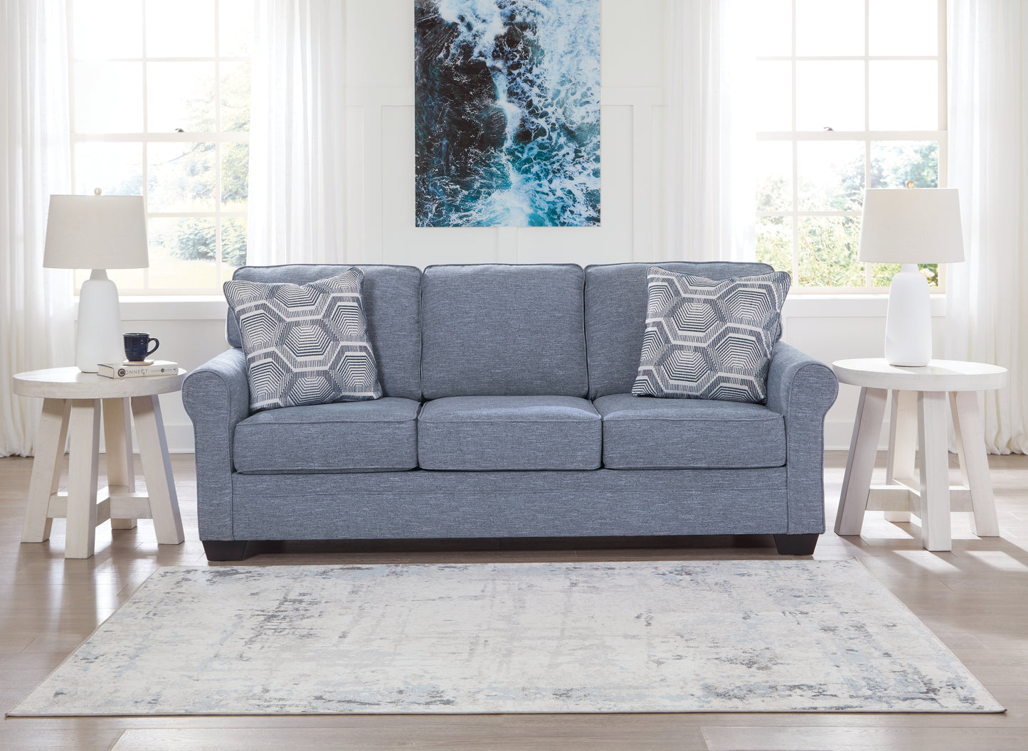 Bradenton Furniture Outlet - Ashley Furniture - Carissa Manor Living Room - Sofa / Denim - 3260438