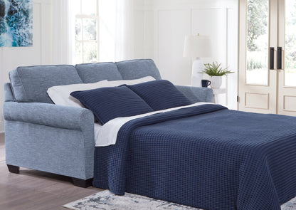 Bradenton Furniture Outlet - Ashley Furniture - Carissa Manor Living Room - Queen Sofa Sleeper / Denim - 3260439