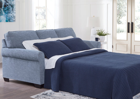 Bradenton Furniture Outlet - Ashley Furniture - Carissa Manor Living Room - Queen Sofa Sleeper / Denim - 3260439