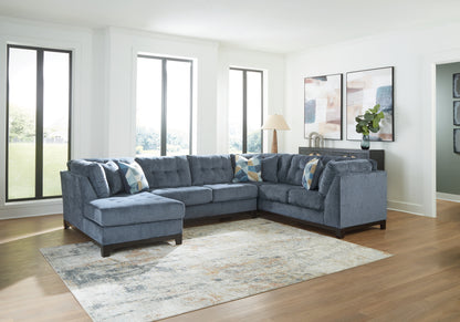 Bradenton Furniture Outlet - Ashley Furniture - Maxon Place Sectional - RAF 3-Piece Sectional with Chaise / Navy - 33003S1