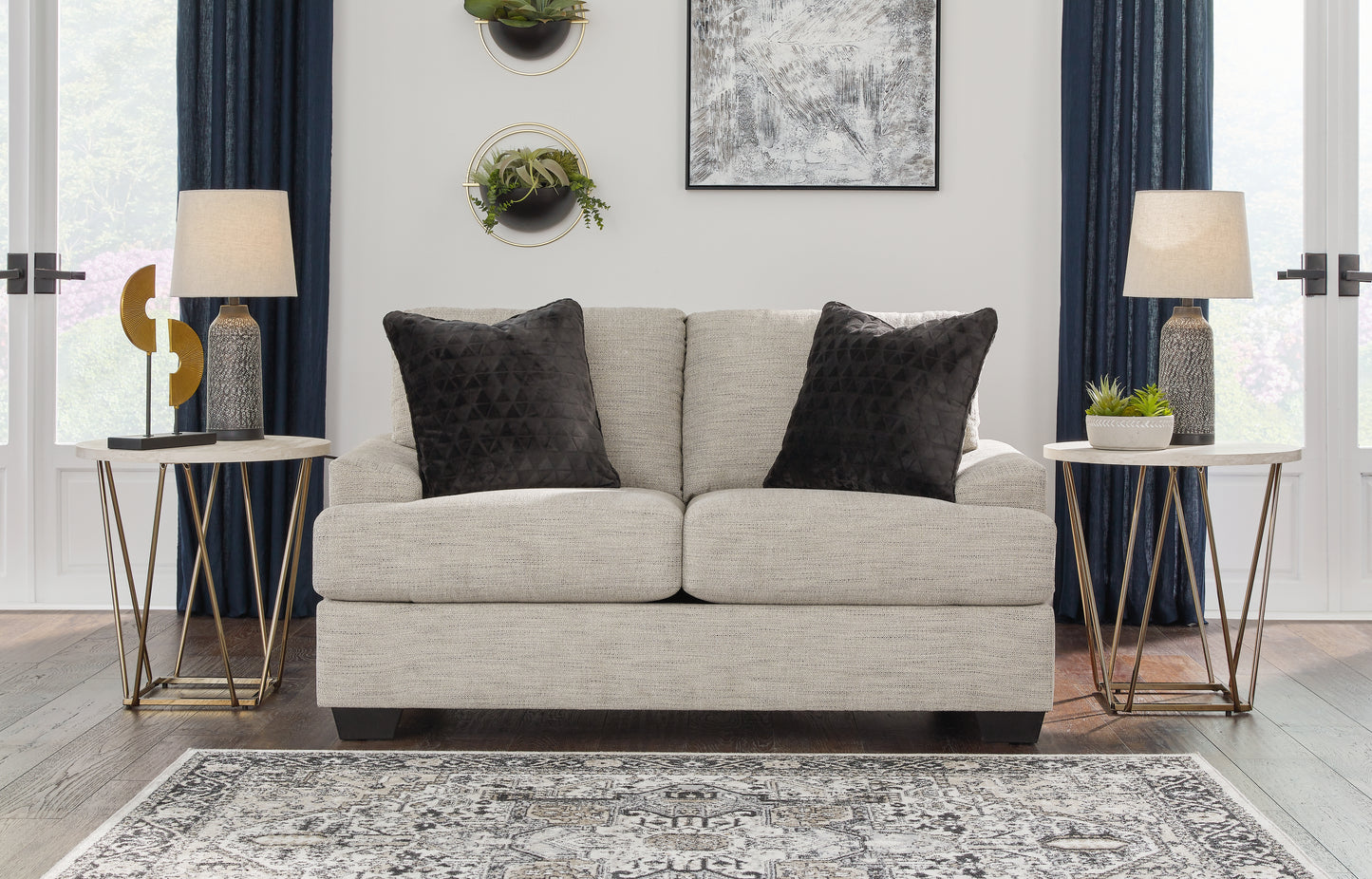 Bradenton Furniture Outlet - Ashley Furniture - Vayda Living Room - Loveseat / Pebble - 3310435