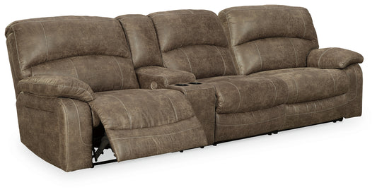 Bradenton Furniture Outlet - Ashley Furniture - Segburg Sectional - 2-Piece Power Reclining Sectional Sofa / Driftwood - 34303S1