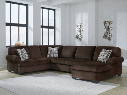 Bradenton Furniture Outlet - Ashley Furniture - Kimlee Sectional - LAF 3-Piece Sectional with Chaise / Chocolate - PC35603S2