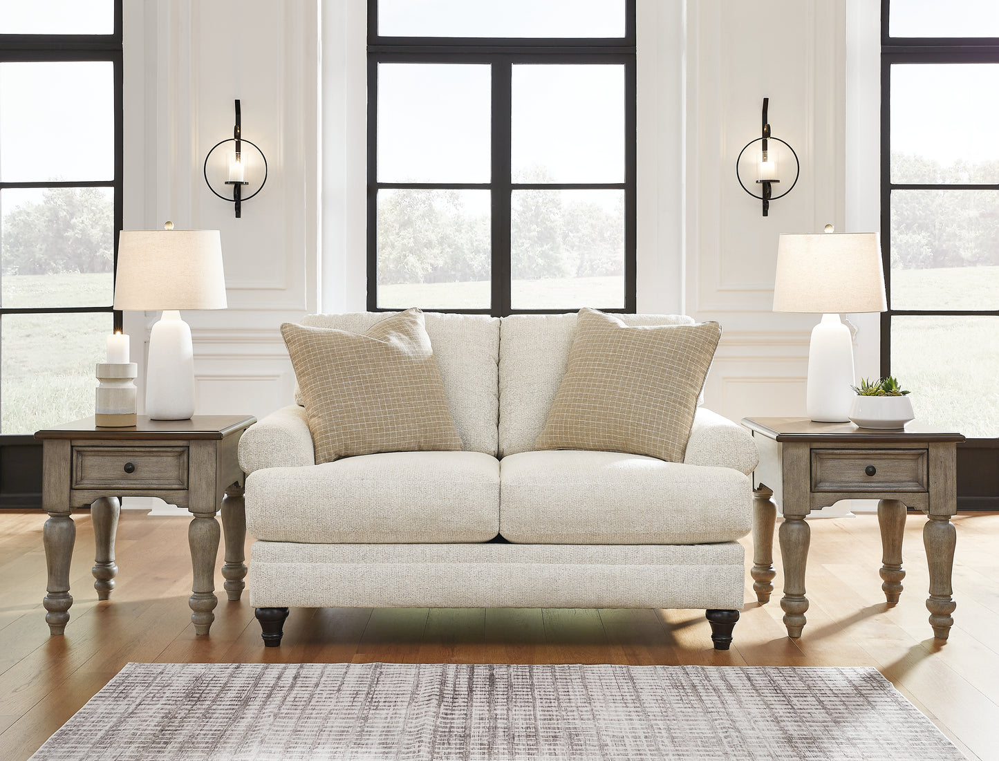 Bradenton Furniture Outlet - Ashley Furniture - Valerani Living Room - Loveseat / Sandstone - 3570235