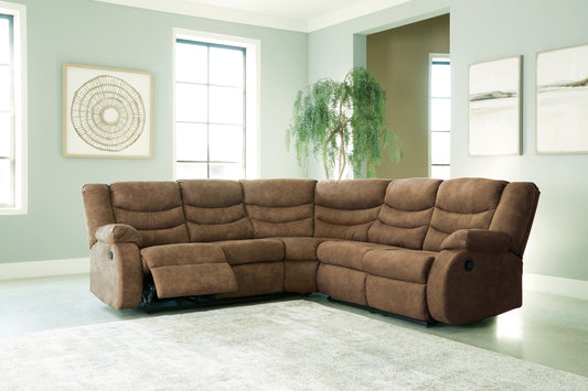 Bradenton Furniture Outlet - Ashley Furniture - Partymate Sectional - 2-Piece Reclining Sectional / Brindle - 36902S2