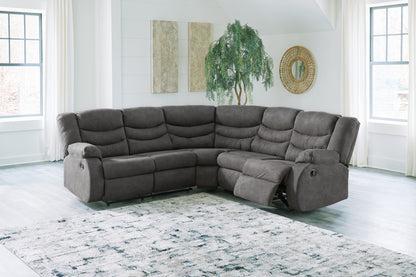 Bradenton Furniture Outlet - Ashley Furniture - Partymate Sectional - 2-Piece Reclining Sectional / Slate - 36903S2